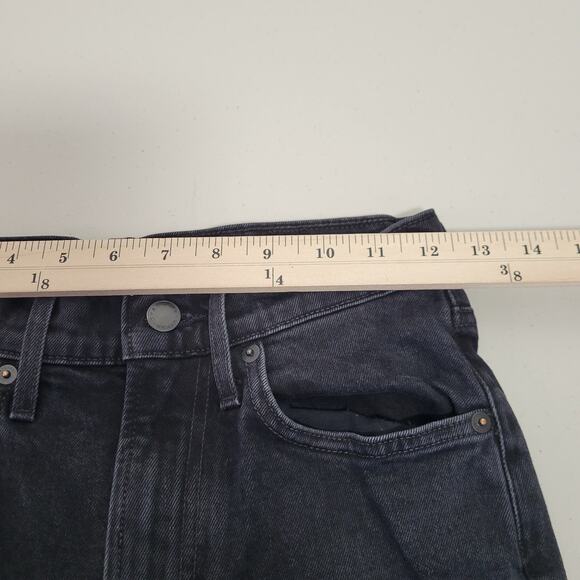 Everlane The Original Cheeky Jean‎ Washed Black Womens Size 25 Crop - Picture 8 of 11
